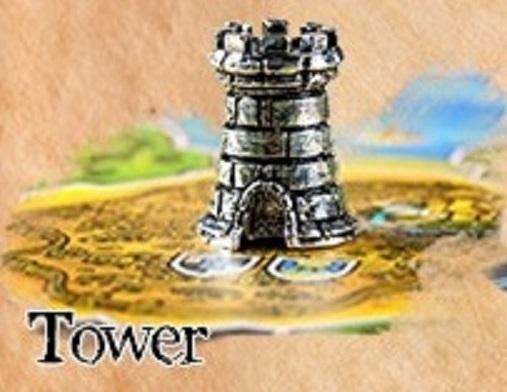 Mayday Games - Board Game Player Token: Metal Tower