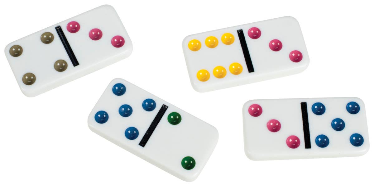 Cardinal Double Six Dominoes In Color Collectors Tin