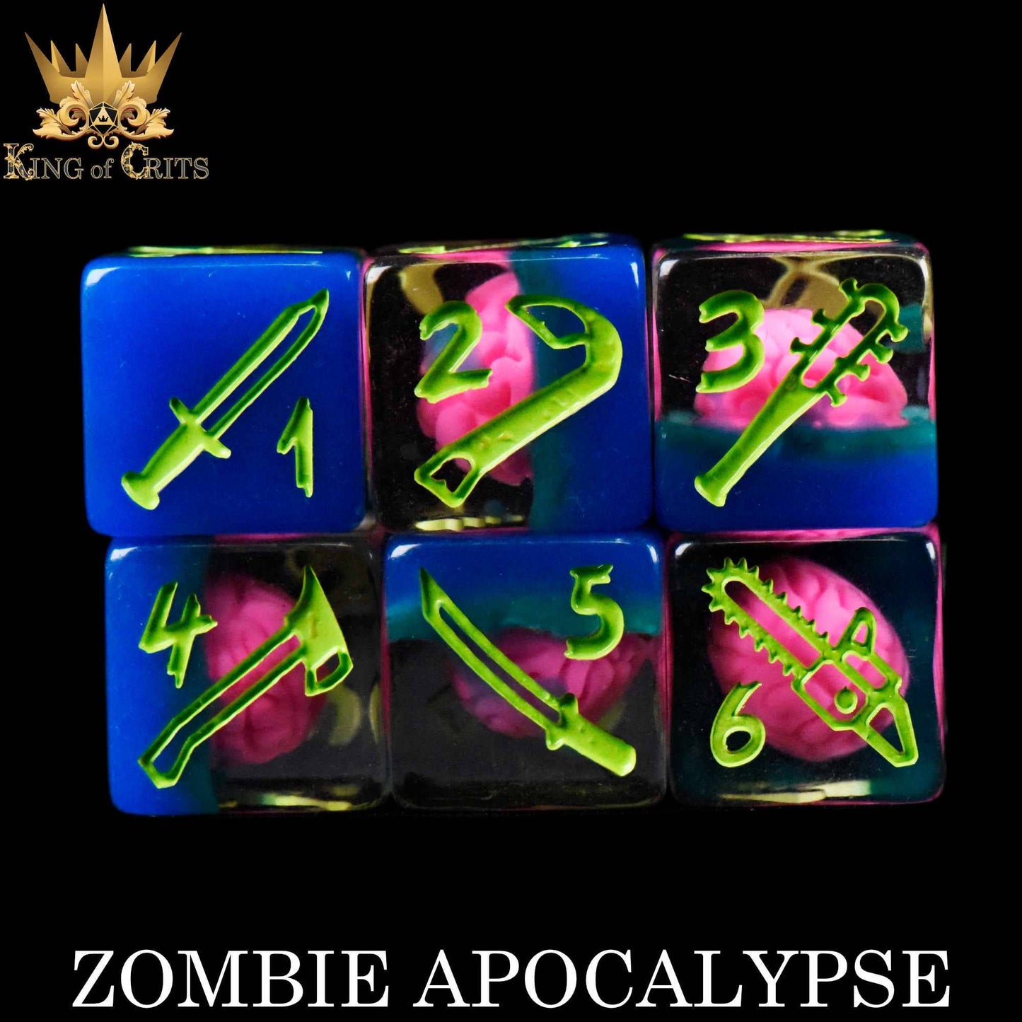DNDDICE.COM - Zombie Apocalypse - 11 Dice Set