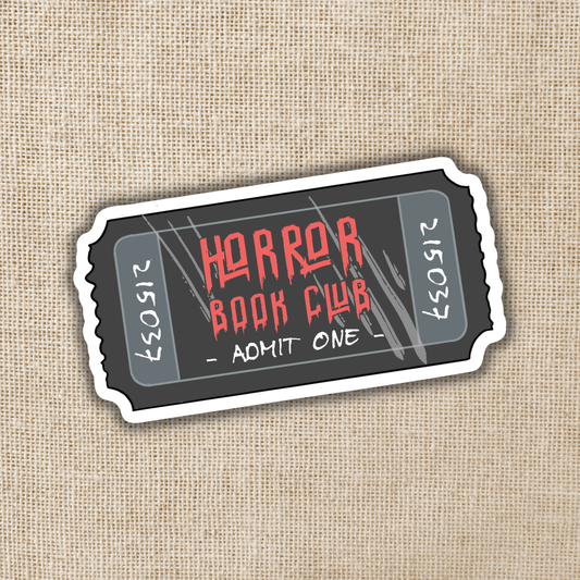 Kingdom of Threads - Horror Book Club Ticket Sticker
