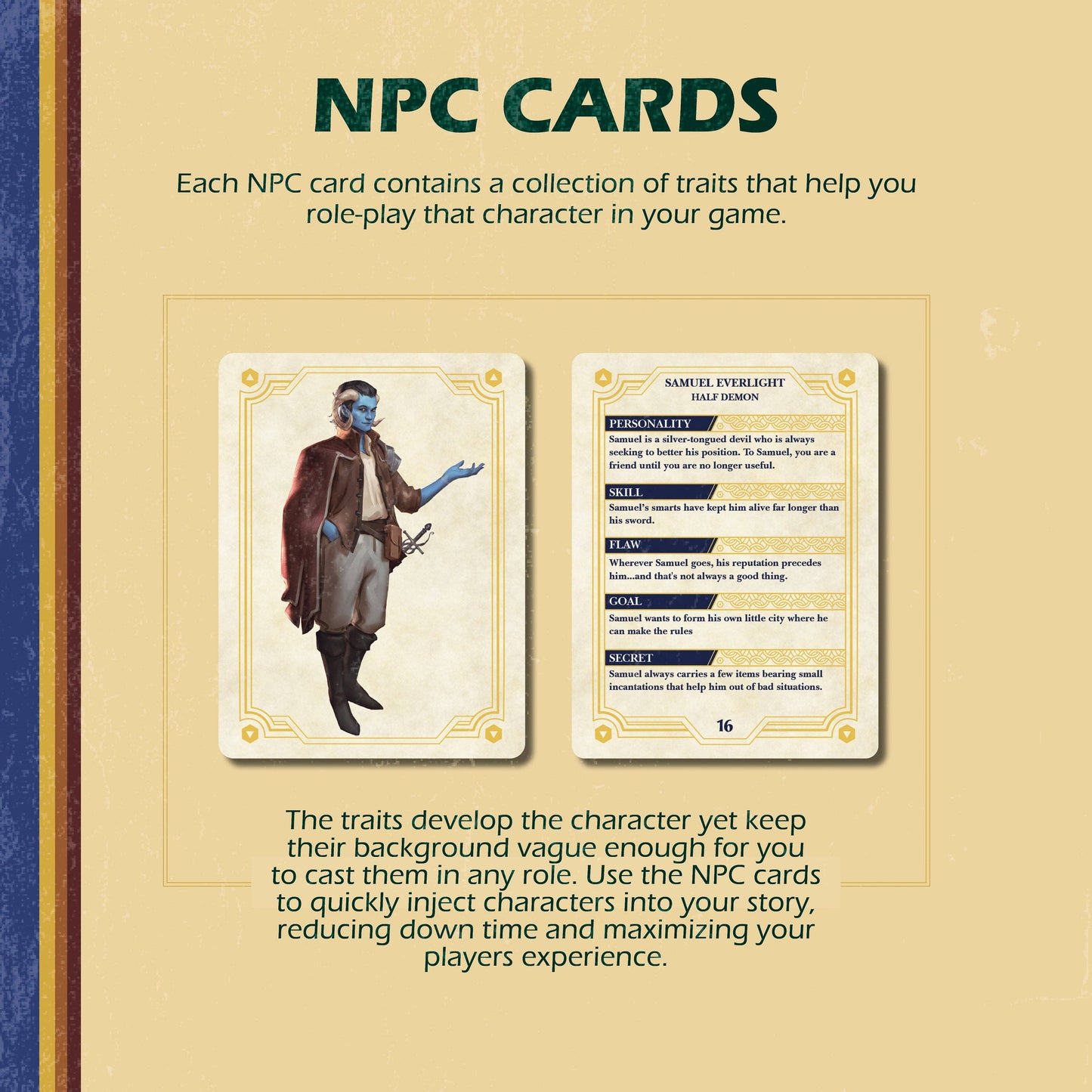 1985 Games - Deck of Stories - NPC Booster 1 Non Player Character cards