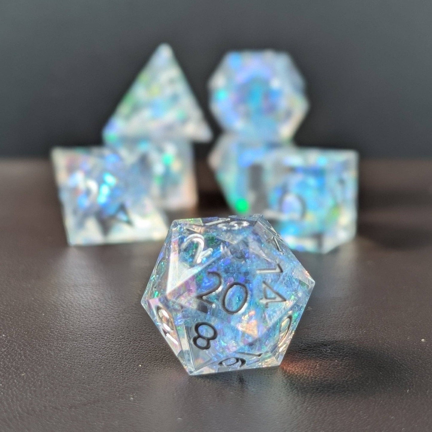 EBONWOOD - Sylvan Aurora 7-Piece Polyhedral Dice Set