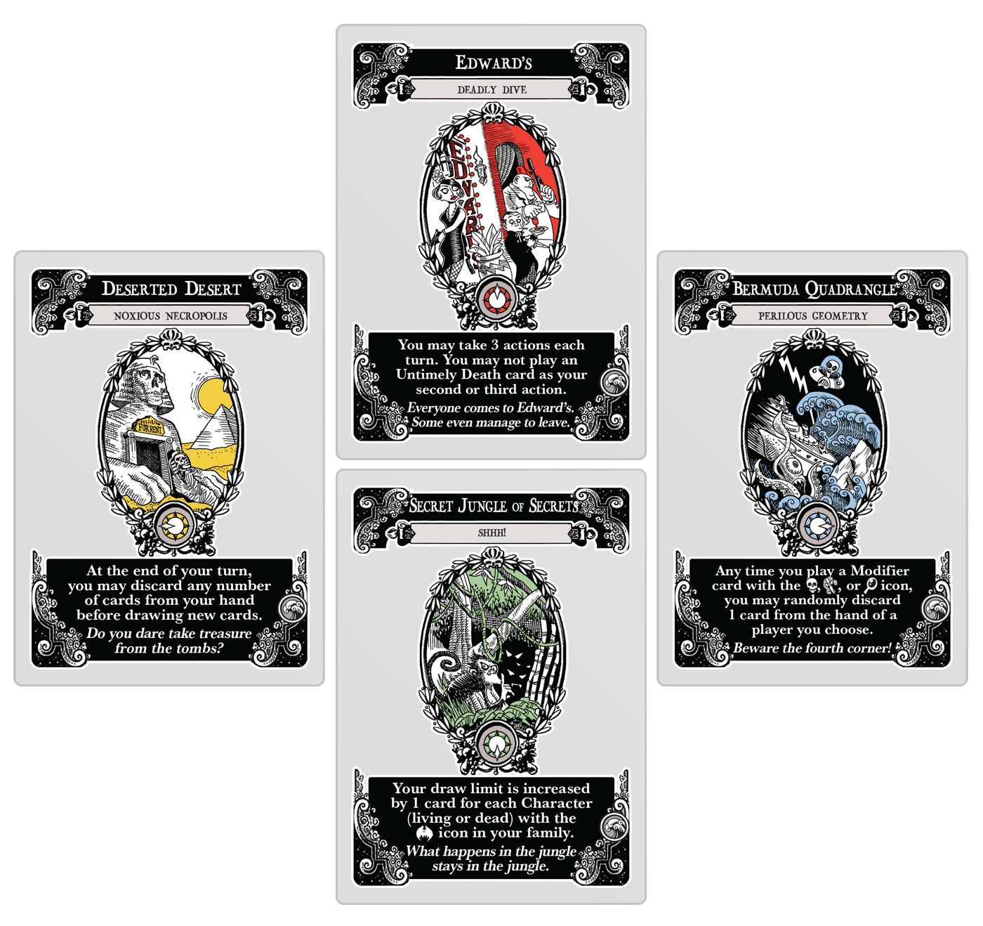 Atlas Games - Gloom 2nd Edition: Unfortunate Expeditions Expansion