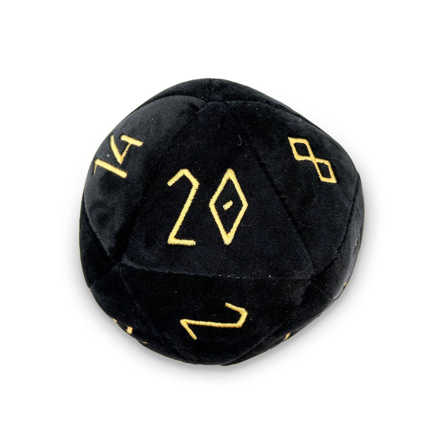 Norse Foundry - Night Black - Black Plushie Boulder 170mm D20 Plush Soft Dice