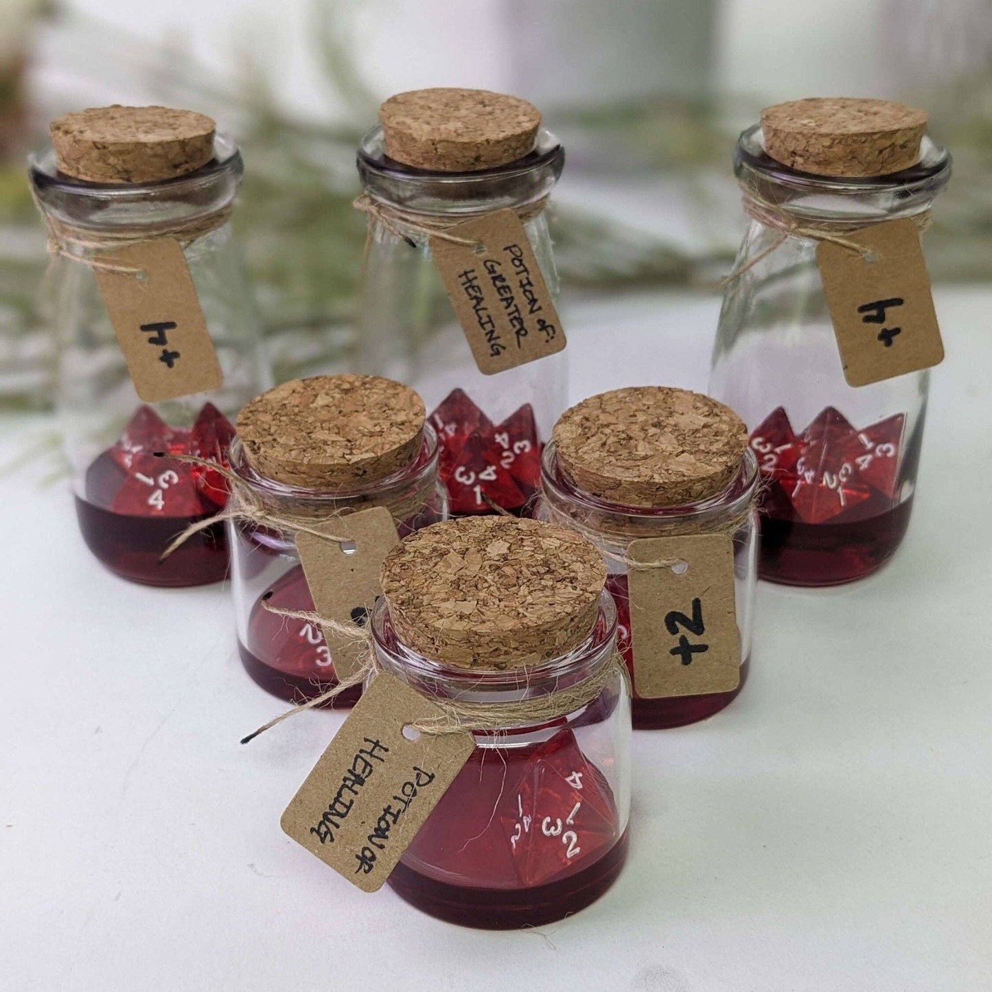 EBONWOOD - D&D healing potions - DnD Gift - DnD Prop - Healing Potion - TTRPG Gift - Dungeons and Dragons Healing Potions - Variety Pack