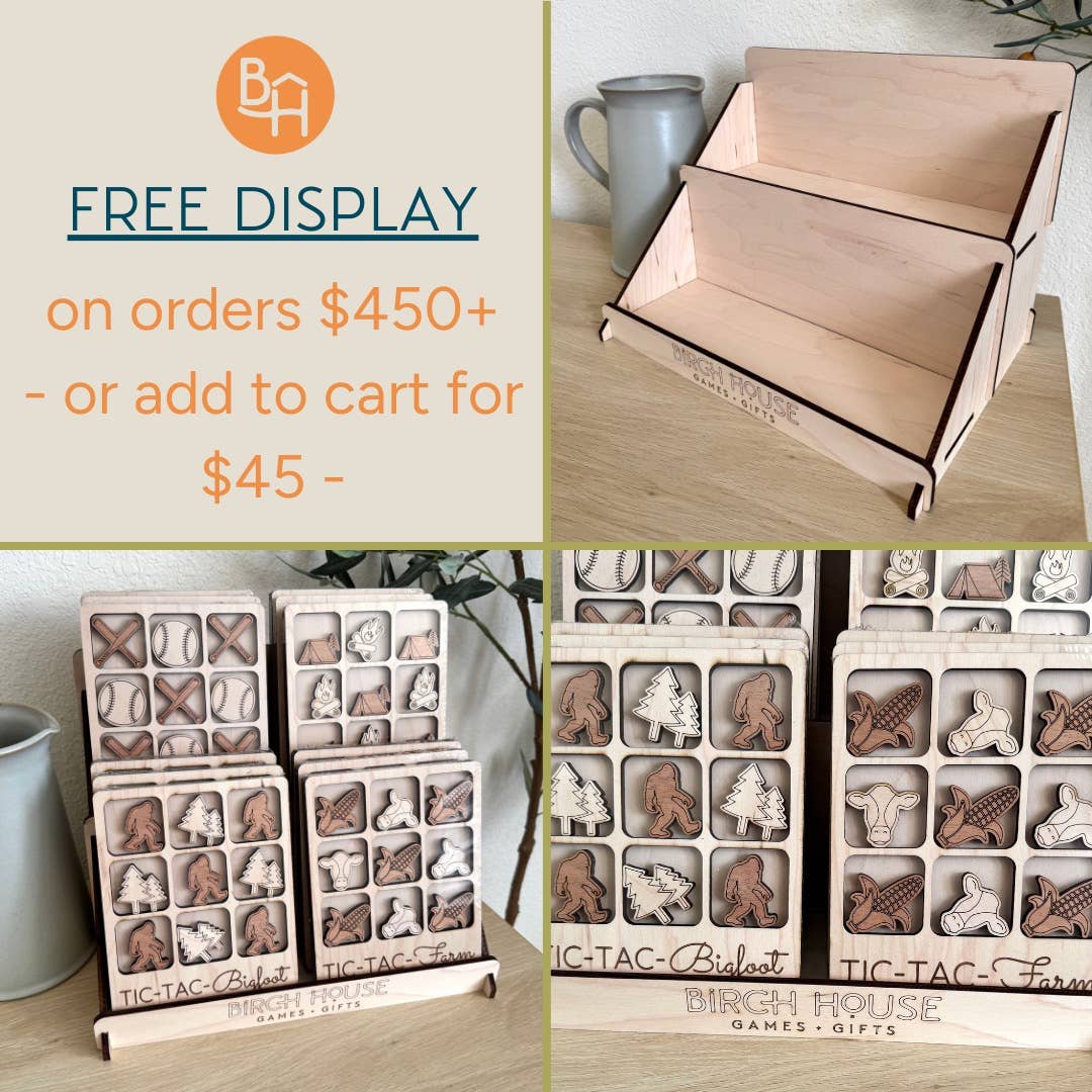 Maine State Gift - Tic-Tac-Toe ME Game - Customizable