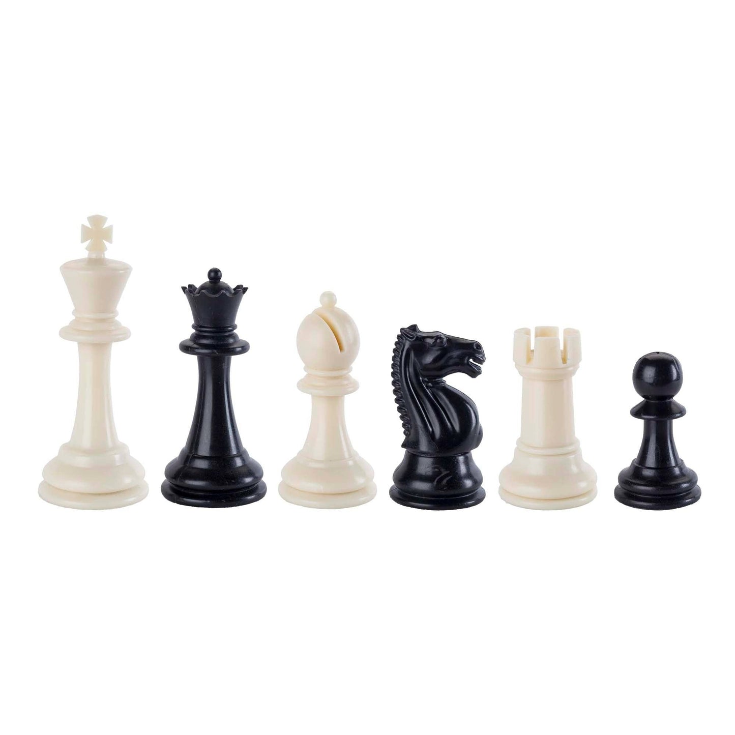 Plastic Staunton Tournament Chess Pieces, 3.75 in. King