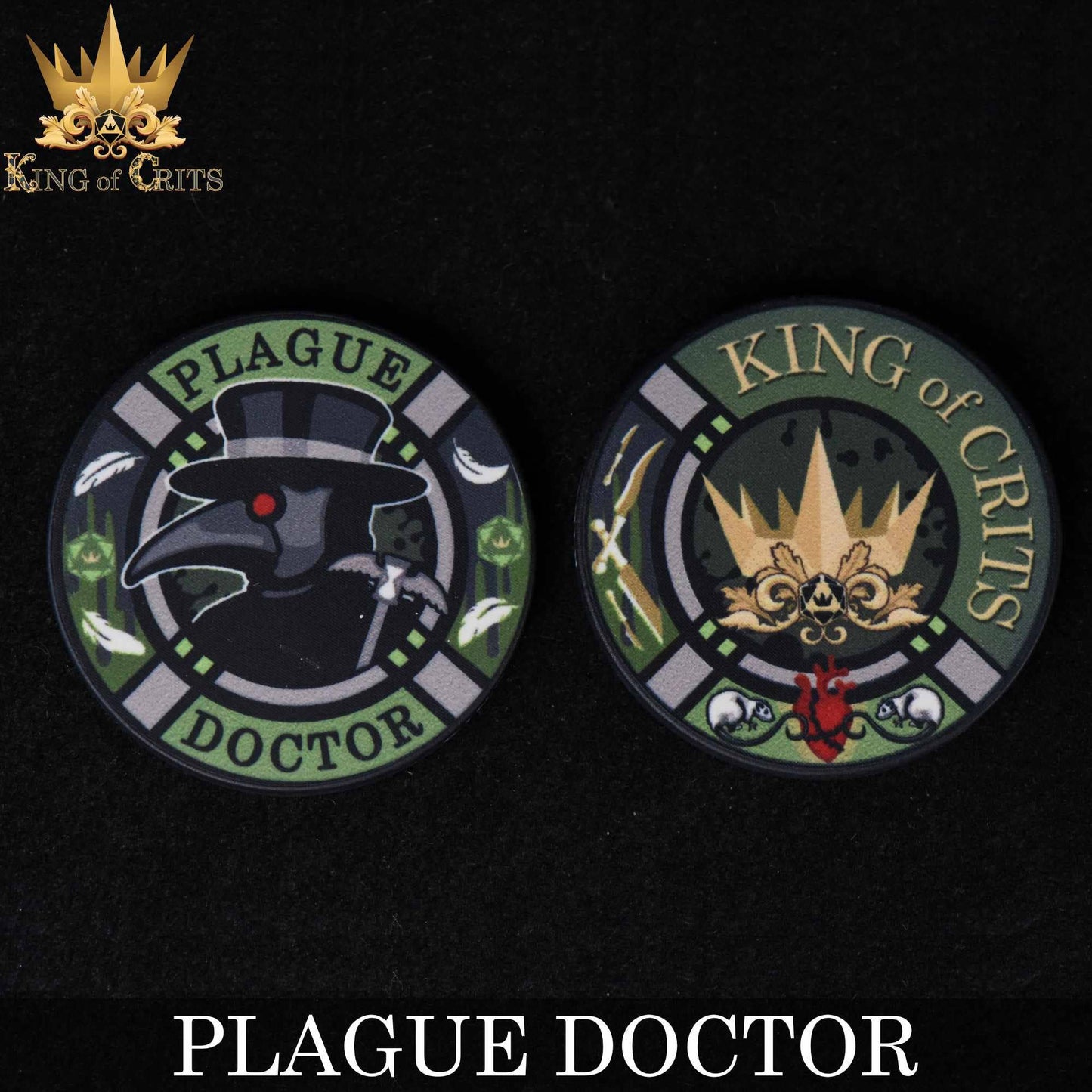DNDDICE.COM - Plague Doctor - 11 Dice Set