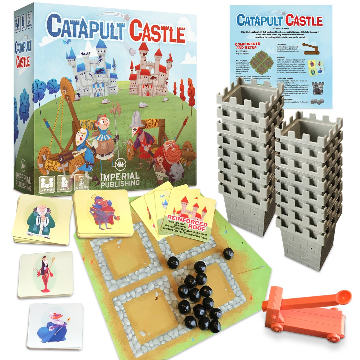 Catapult Castle 1-4 Player Game Case Lot