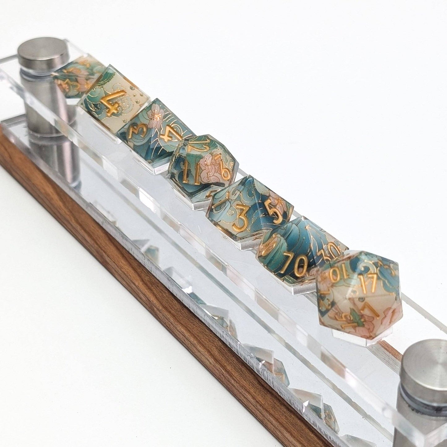 EBONWOOD - Tidal Focus - 7 Piece Luxury D&D Dice Set