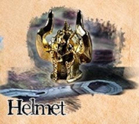 Mayday Games - Gold Color Board Game Helmet