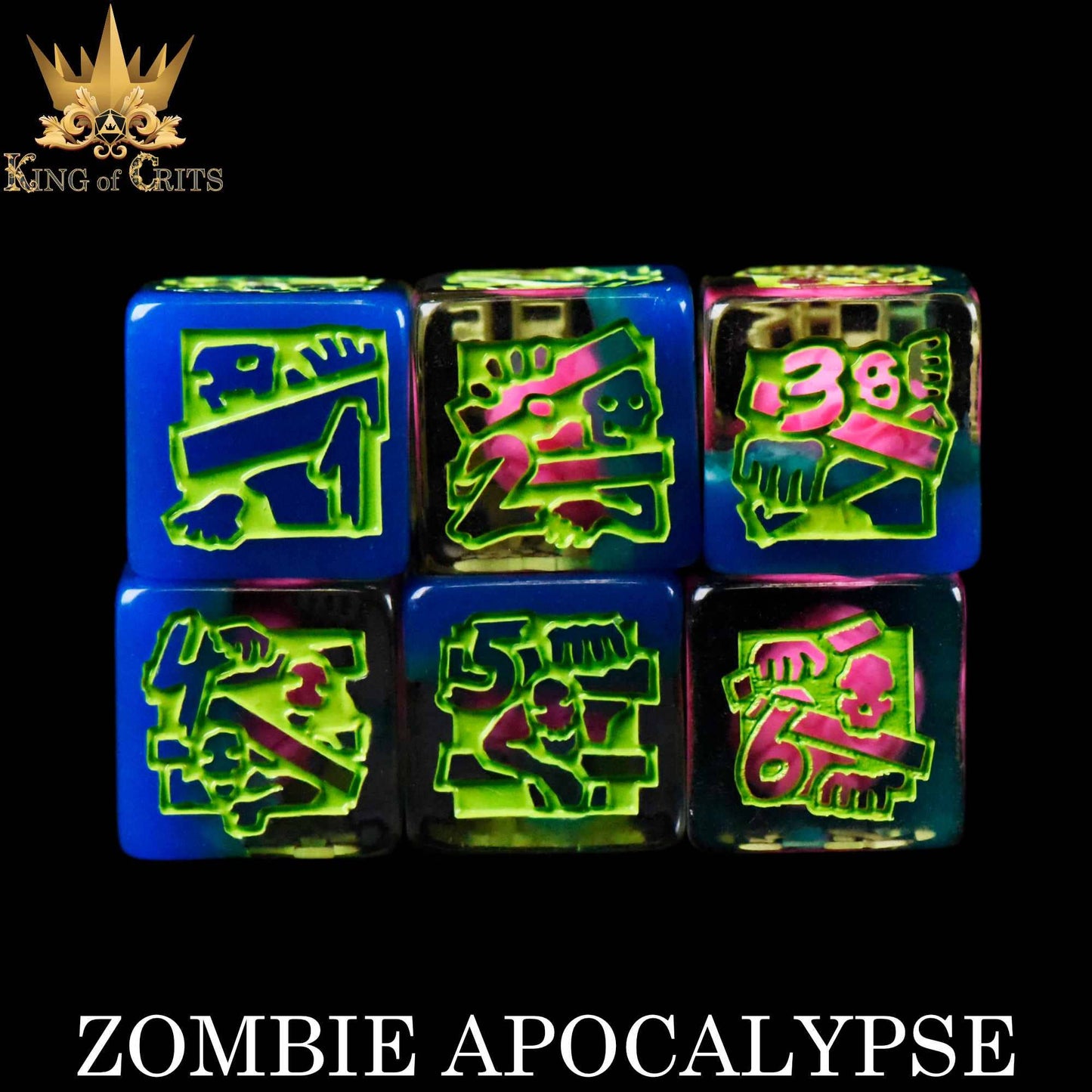 DNDDICE.COM - Zombie Apocalypse - 11 Dice Set
