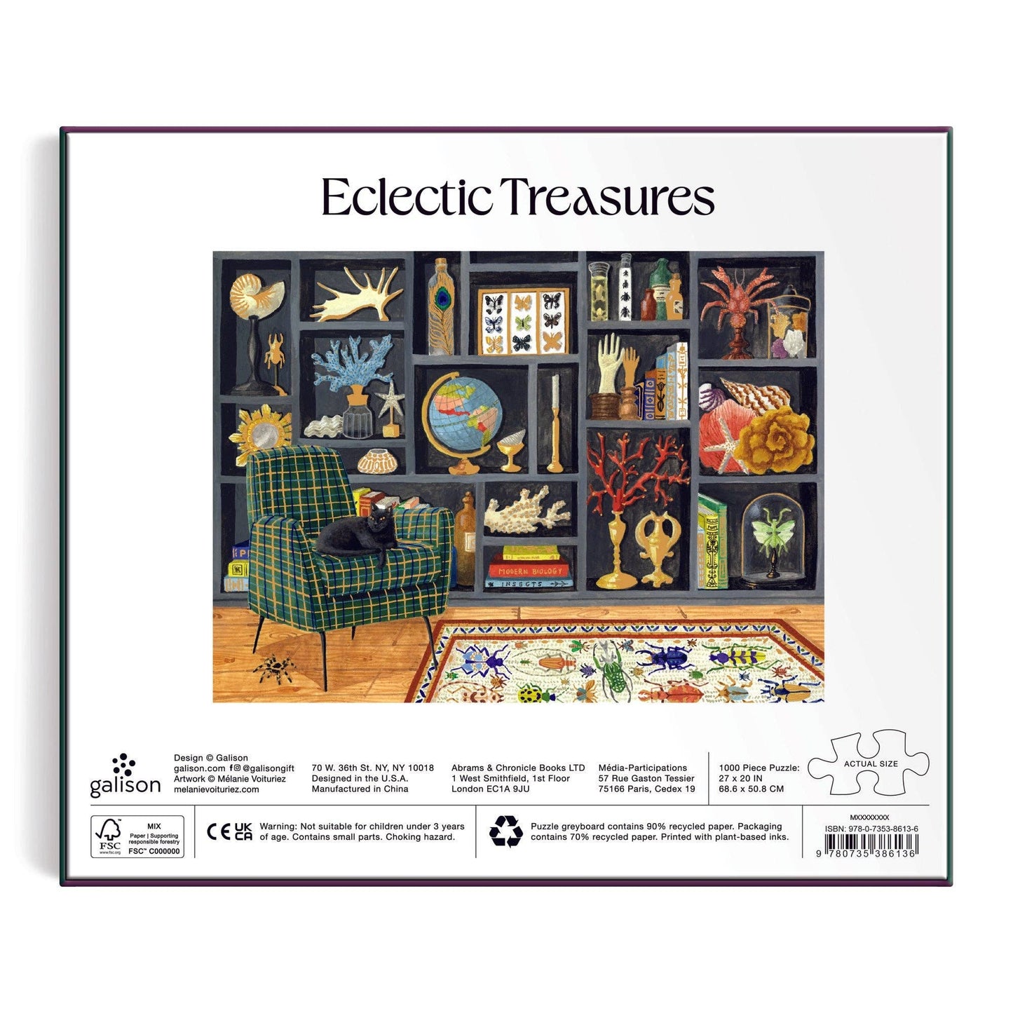 Chronicle Books - Eclectic Treasures 1000 Piece Foil Puzzle
