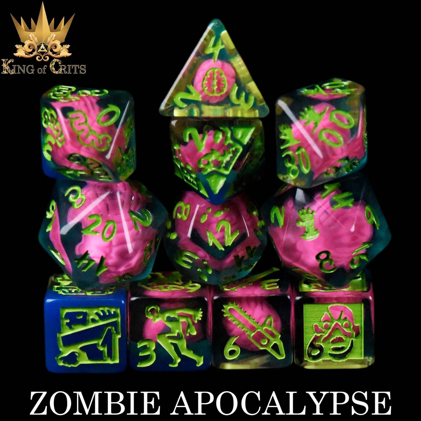 DNDDICE.COM - Zombie Apocalypse - 11 Dice Set