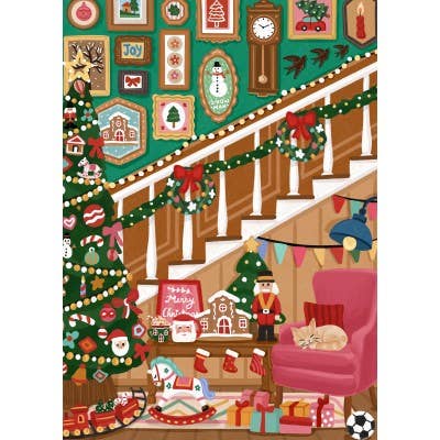 Pieces & Peace - 500 Piece Puzzle - Christmas Staircase