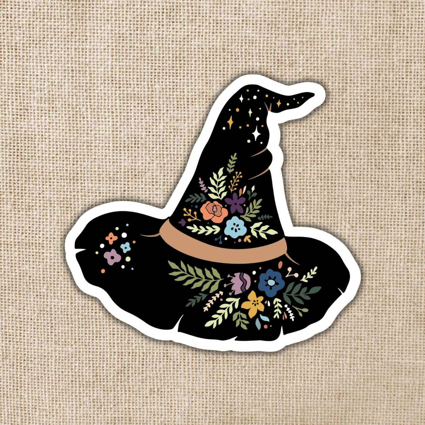 Kingdom of Threads - Magical Boho Witch Hat Sticker, 3-inch