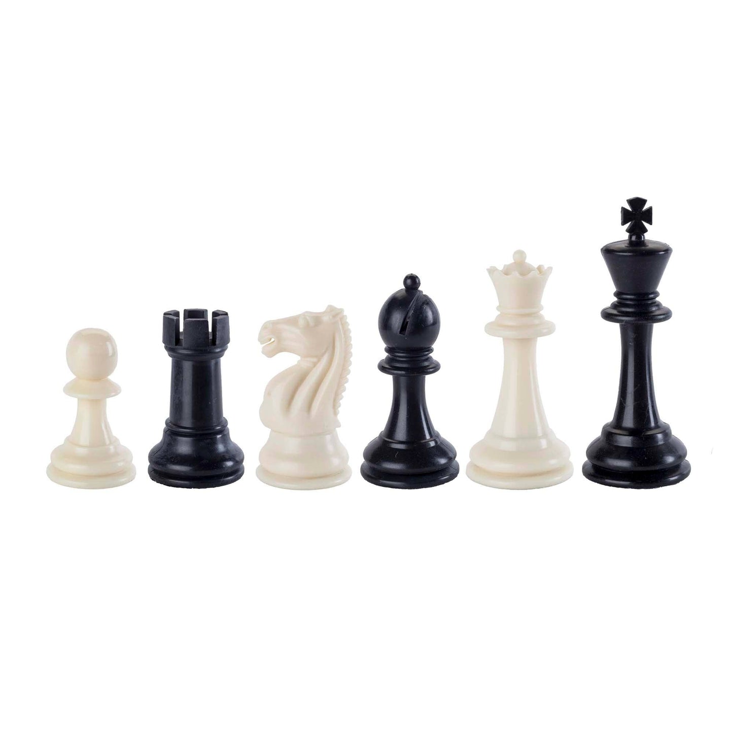 Plastic Staunton Tournament Chess Pieces, 3.75 in. King