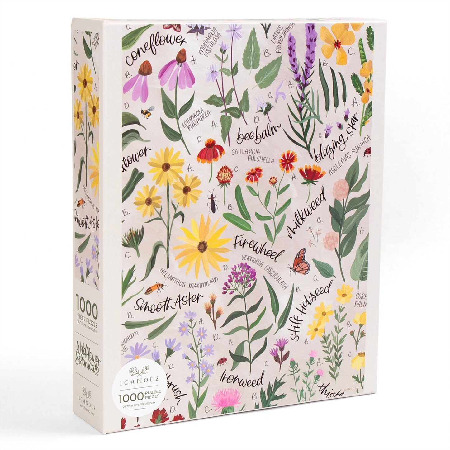 1canoe2 | One Canoe Two Paper Co. - Wildflower Botanicals - 1,000 Piece Jigsaw Puzzle