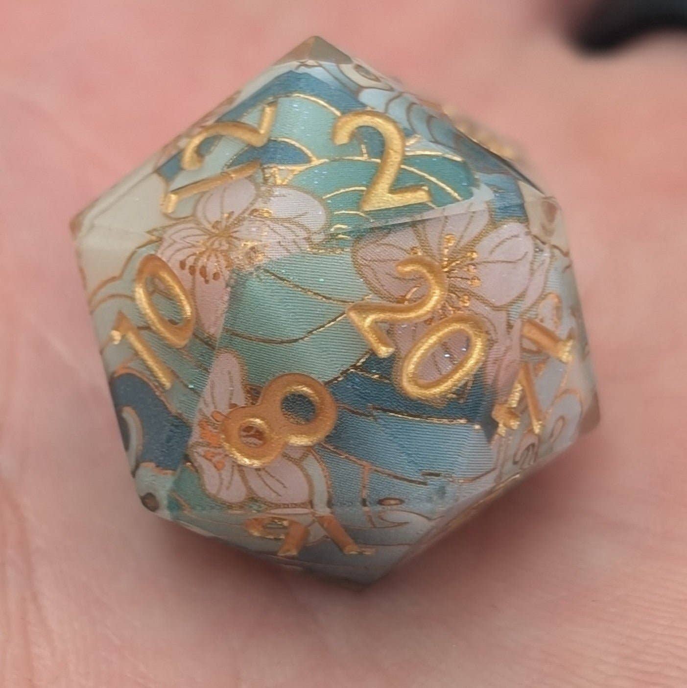 EBONWOOD - Tidal Focus - 7 Piece Luxury D&D Dice Set