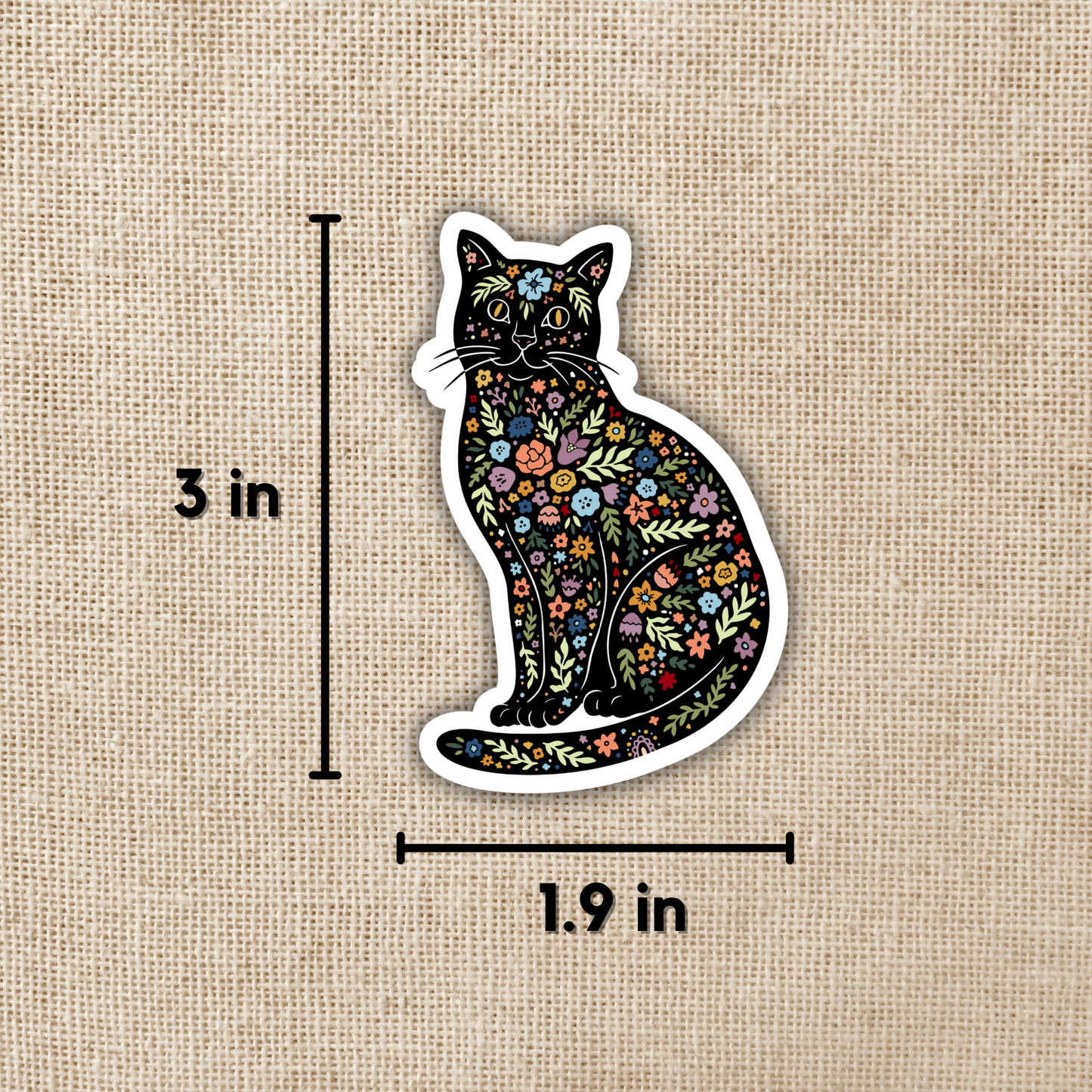 Kingdom of Threads - Magic Boho Cat Sticker
