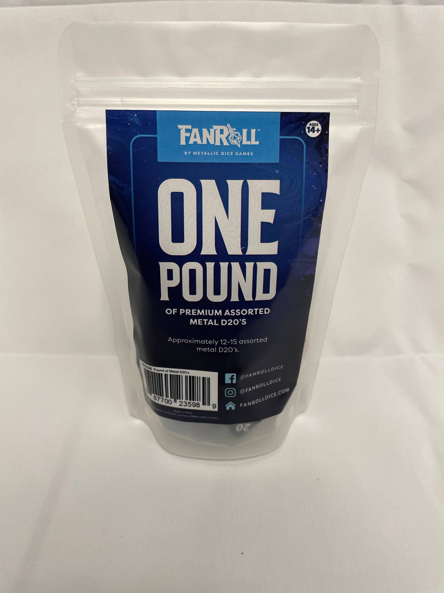 FanRoll by Metallic Dice Games - Metal d20