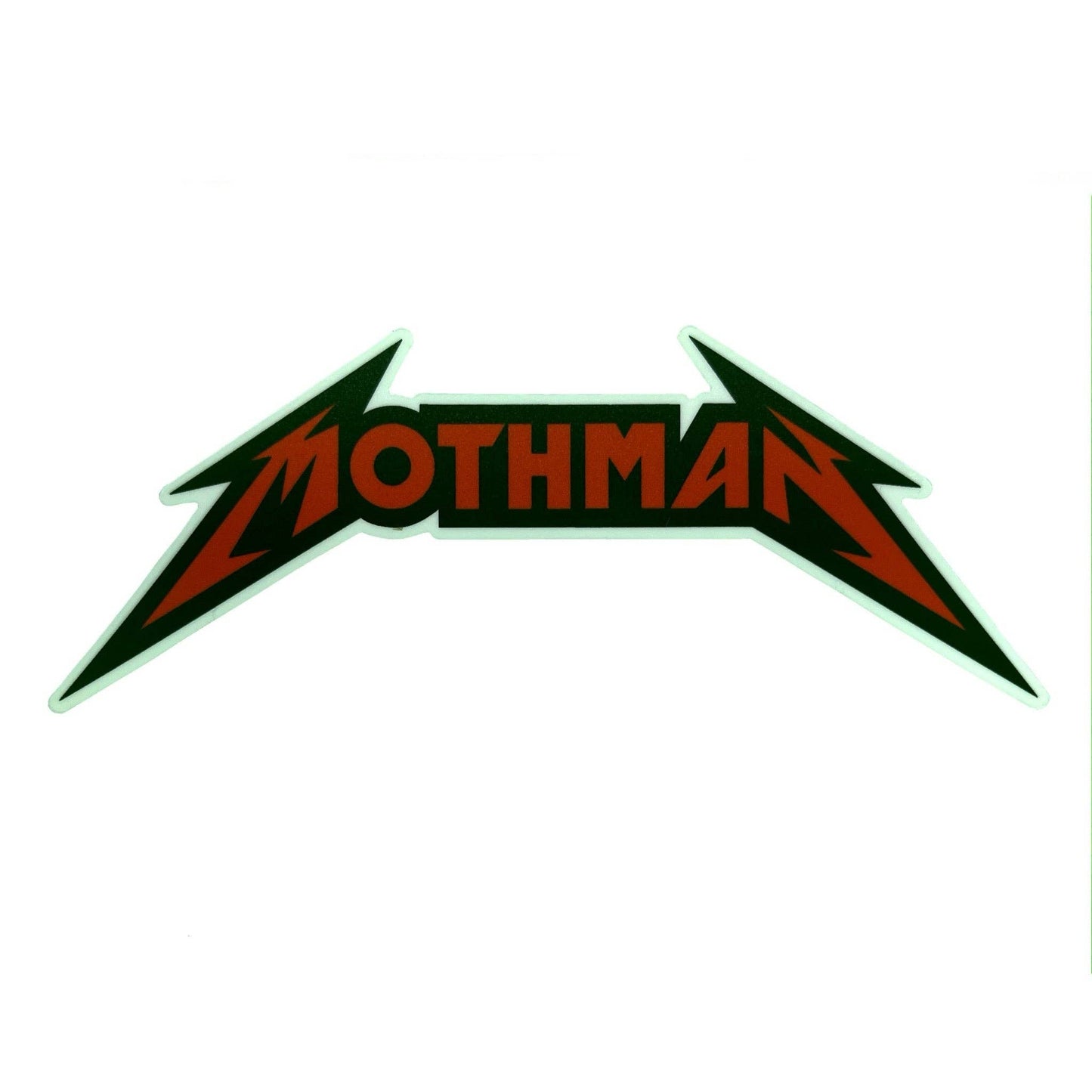 Monsterologist - Mothman Metal logo sticker