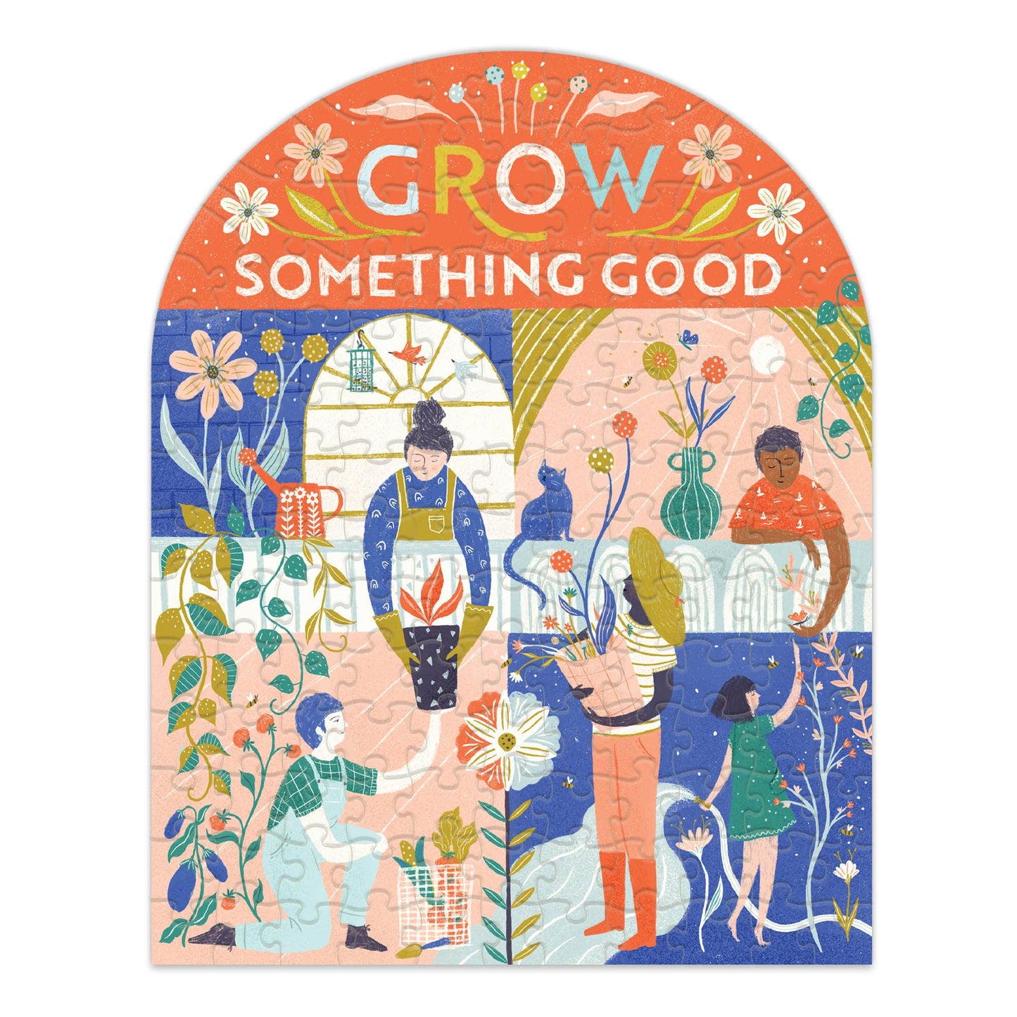 Lantern Press - MINI JIGSAW PUZZLE, Grow Something Good