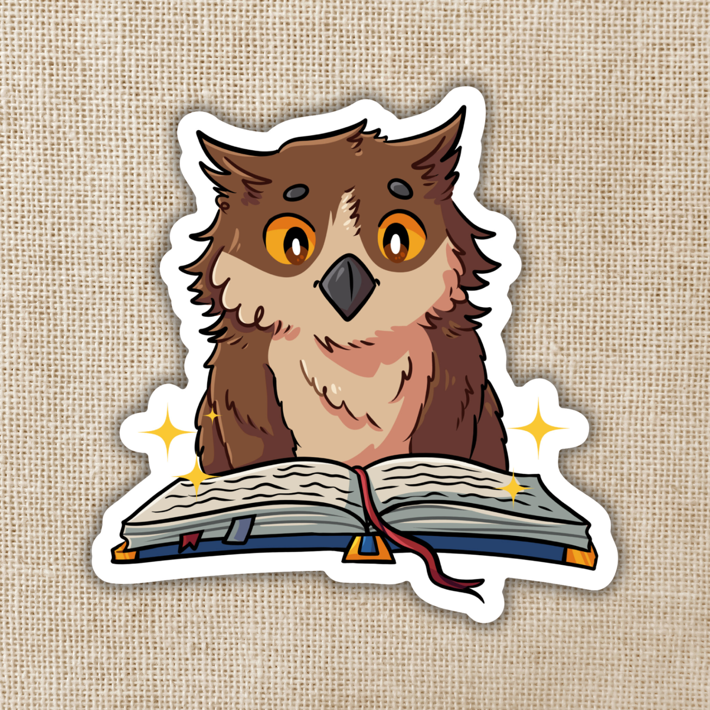 Kingdom of Threads - Owlbear Reading Sticker