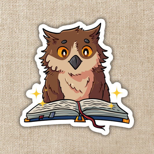 Kingdom of Threads - Owlbear Reading Sticker