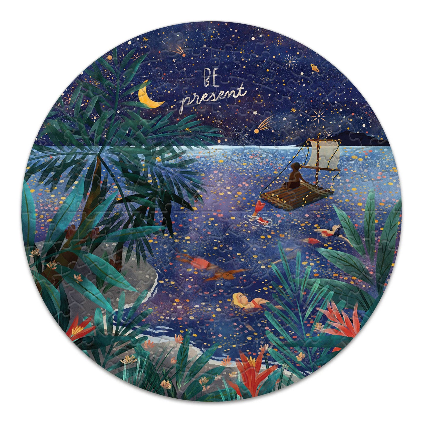 Lantern Press - MINI JIGSAW PUZZLE, Be Present