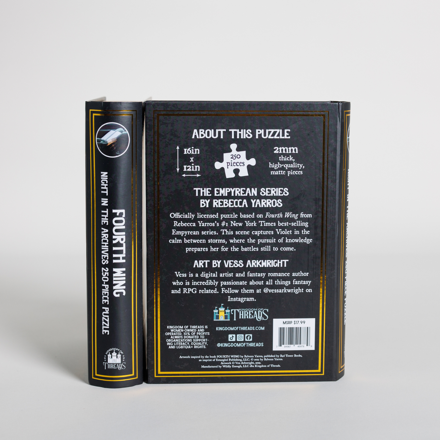 Kingdom of Threads - Night in the Archives Keepsake Puzzle | Fourth Wing