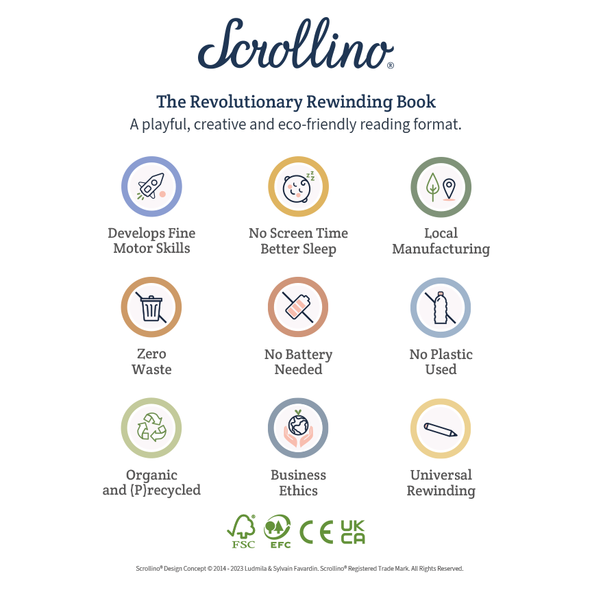 Scrollino - Coloring Book with Dinosaurs - Scrollino DINO Coloring