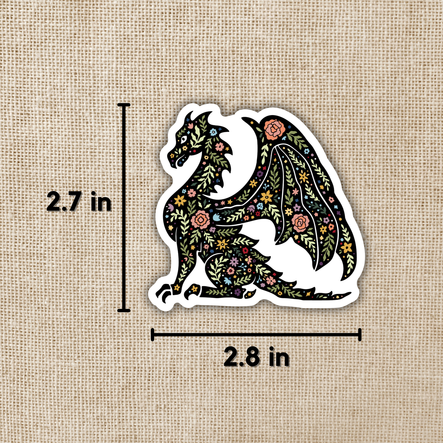 Kingdom of Threads - Magic Boho Dragon Sticker