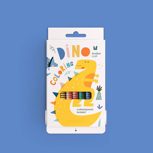 Scrollino - Coloring Book with Dinosaurs - Scrollino DINO Coloring