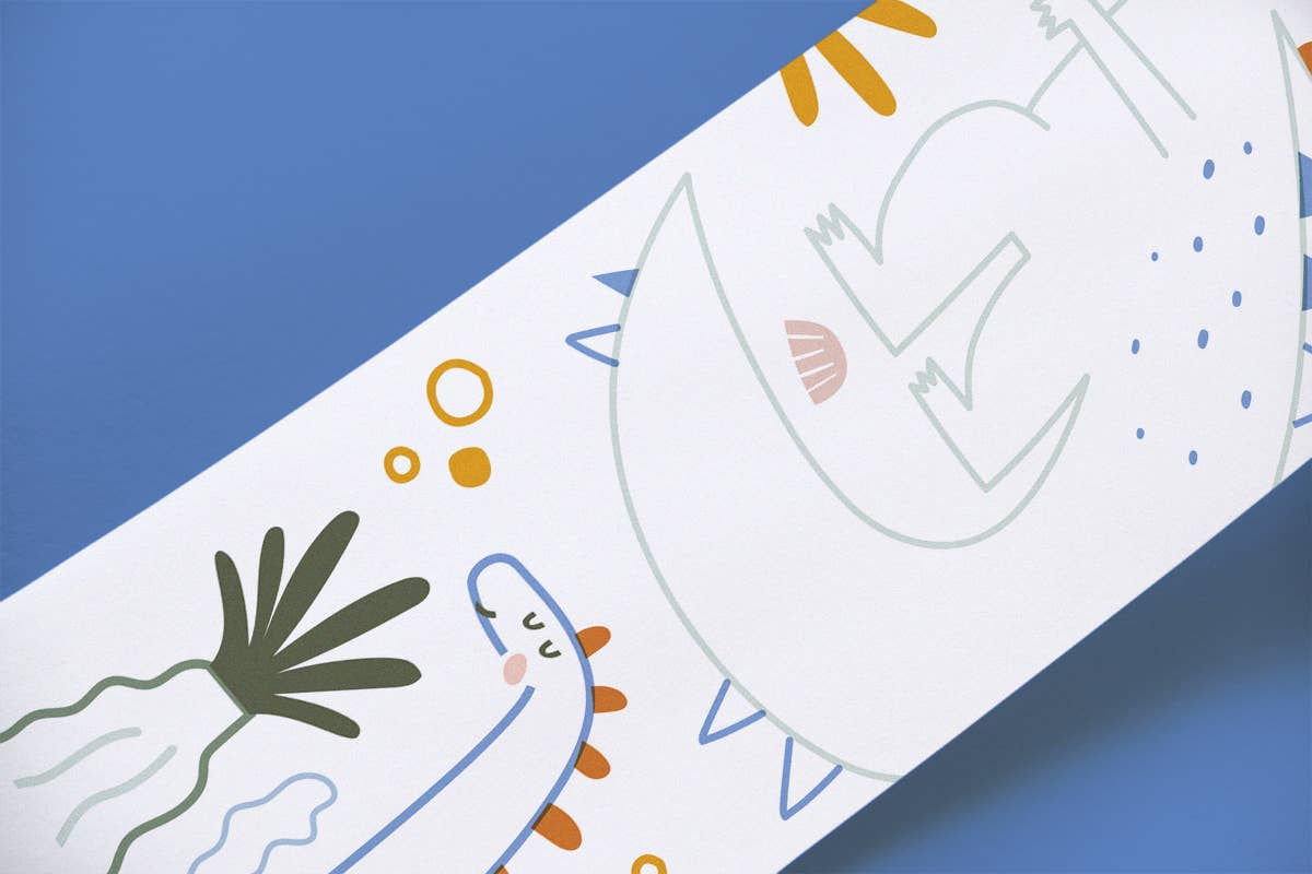 Scrollino - Coloring Book with Dinosaurs - Scrollino DINO Coloring