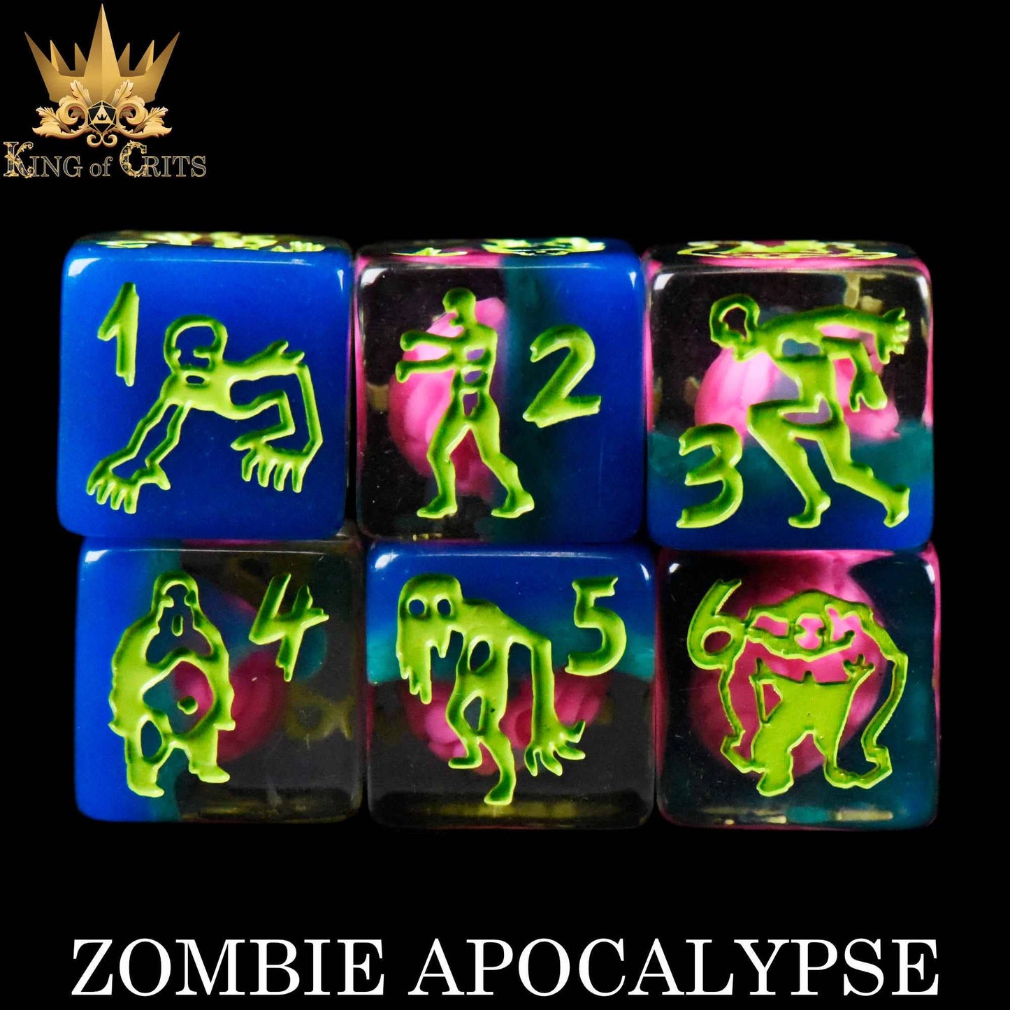 DNDDICE.COM - Zombie Apocalypse - 11 Dice Set