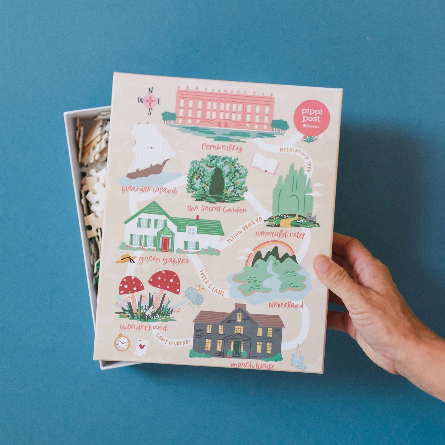 Pippi Post - Literary Locations - 500 Piece Jigsaw Puzzle