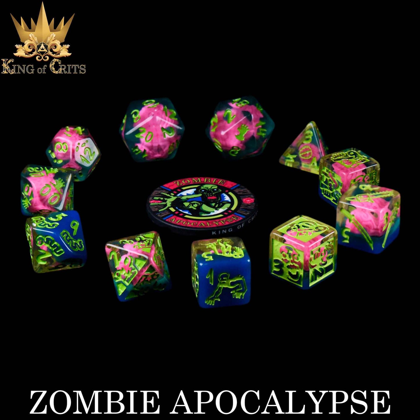 DNDDICE.COM - Zombie Apocalypse - 11 Dice Set
