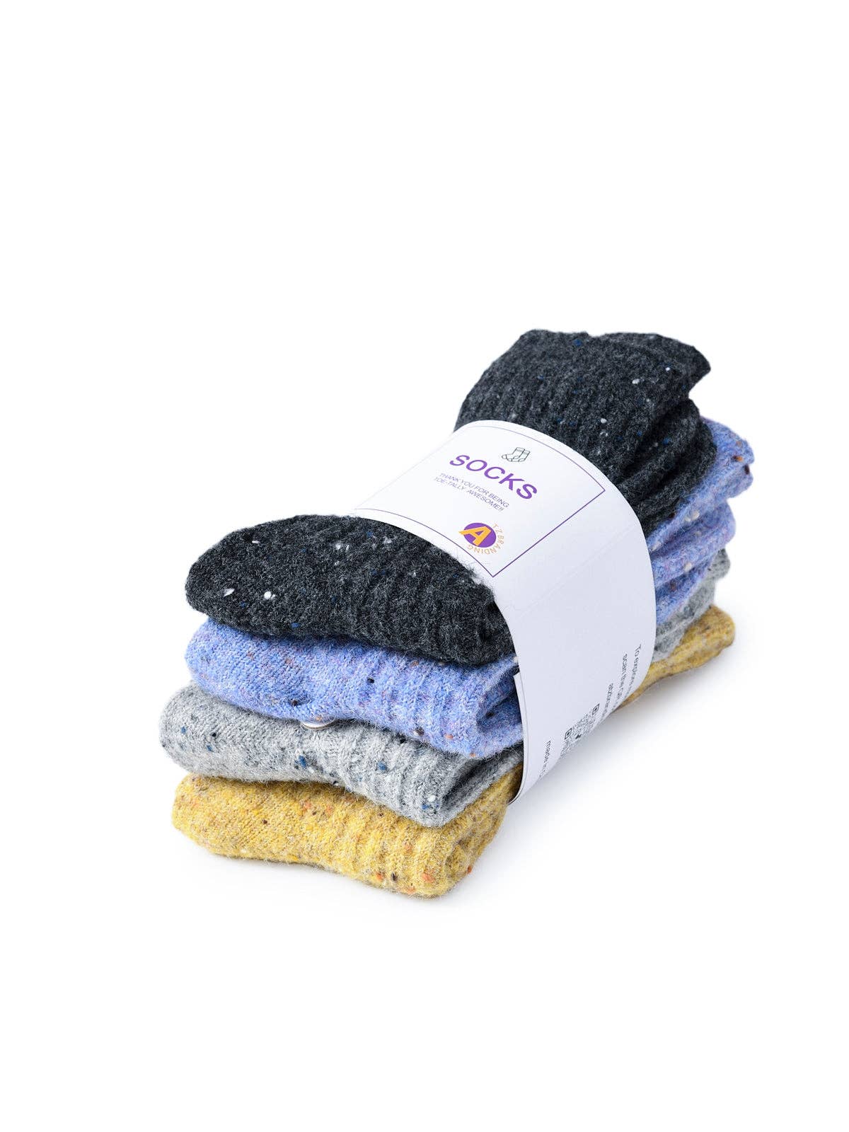 Funkyrel® Atzbranding Limited - Rufia - 4 Paris Warm Wool Blend Socks