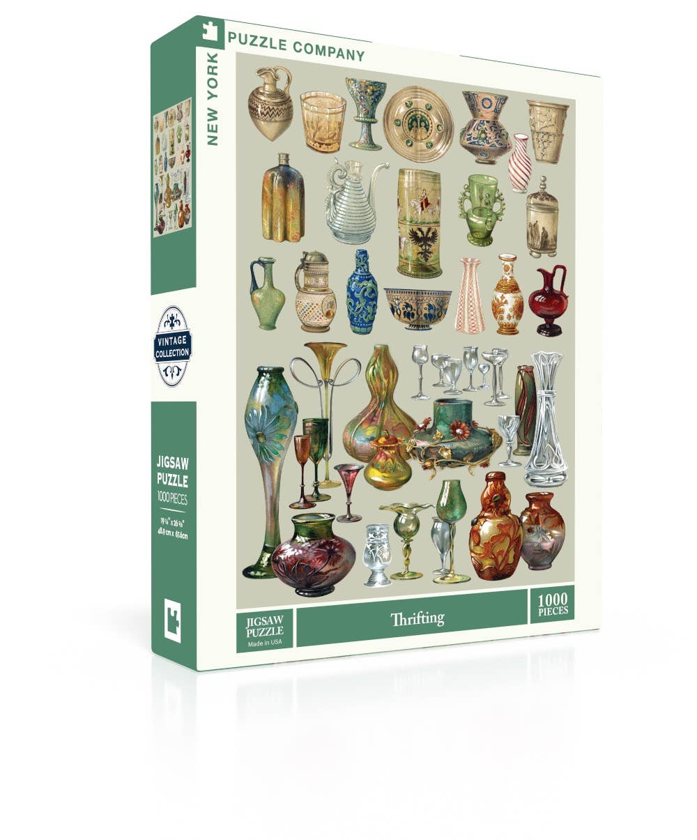 New York Puzzle Company - Thrifting - 1000 Piece Jigsaw Puzzle