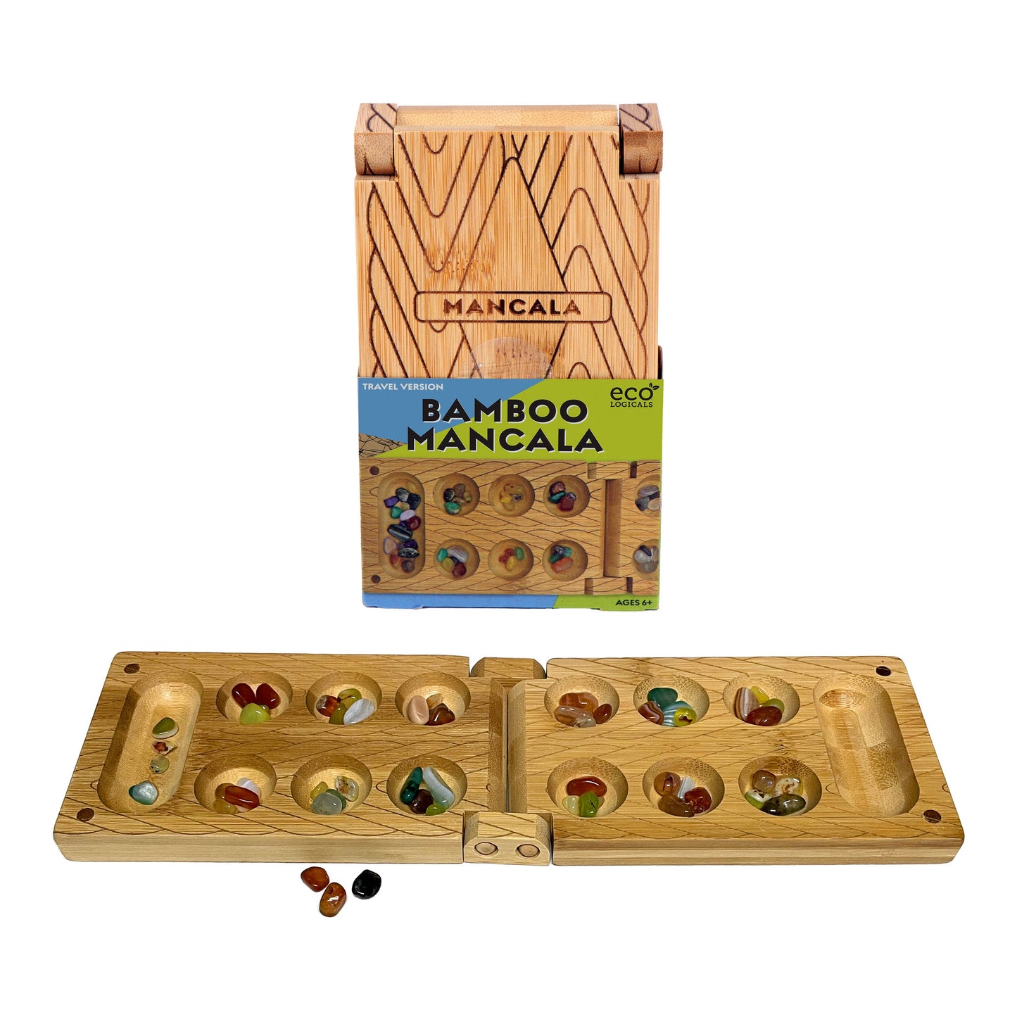 Project Genius - Travel Bamboo Mancala Game