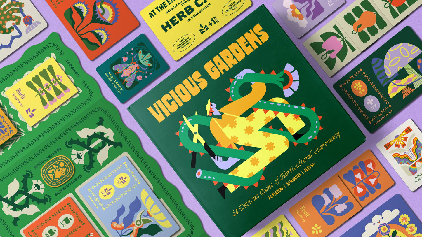 Atlas Games - Vicious Gardens - Cozy Gardening Board Game