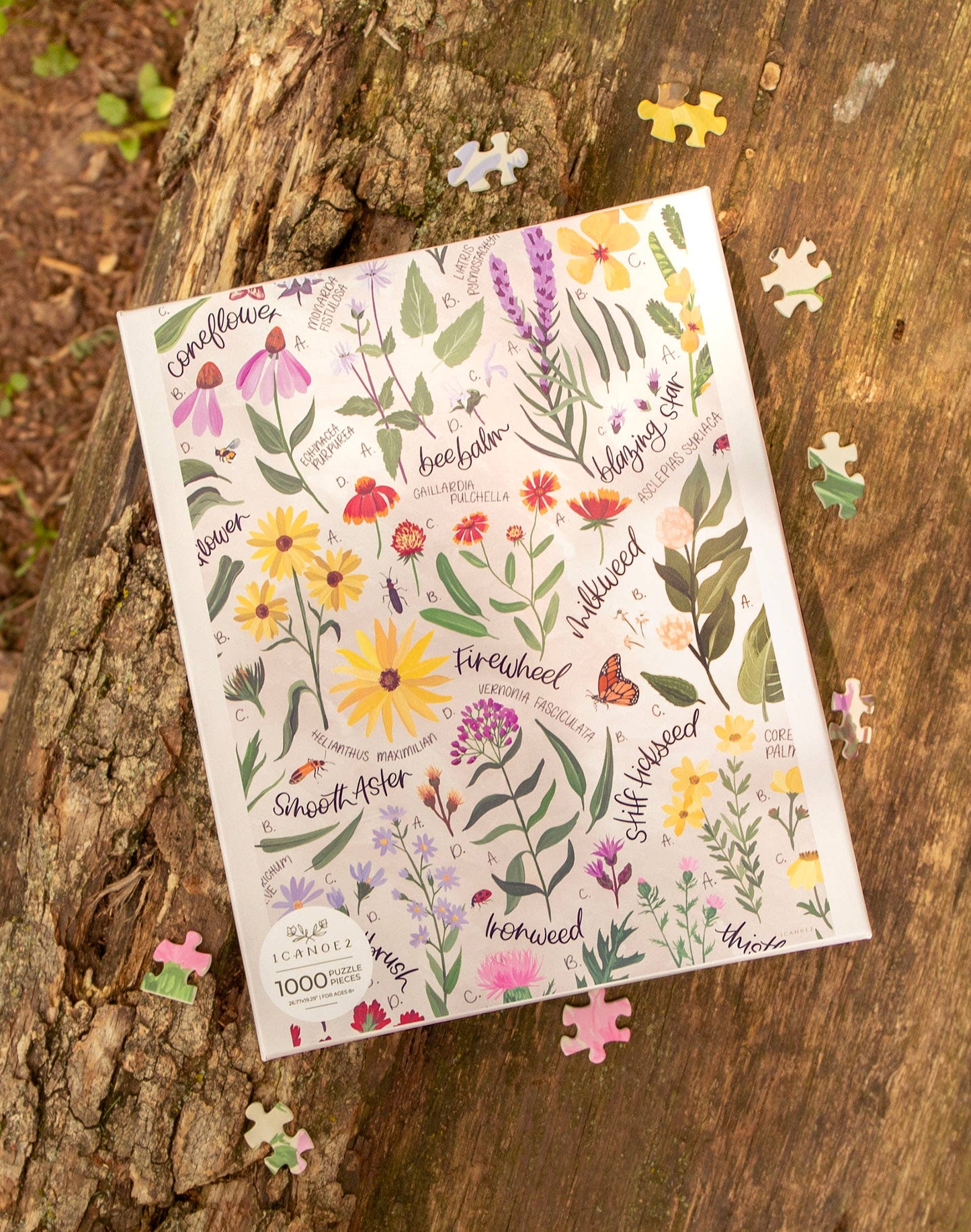 1canoe2 | One Canoe Two Paper Co. - Wildflower Botanicals - 1,000 Piece Jigsaw Puzzle
