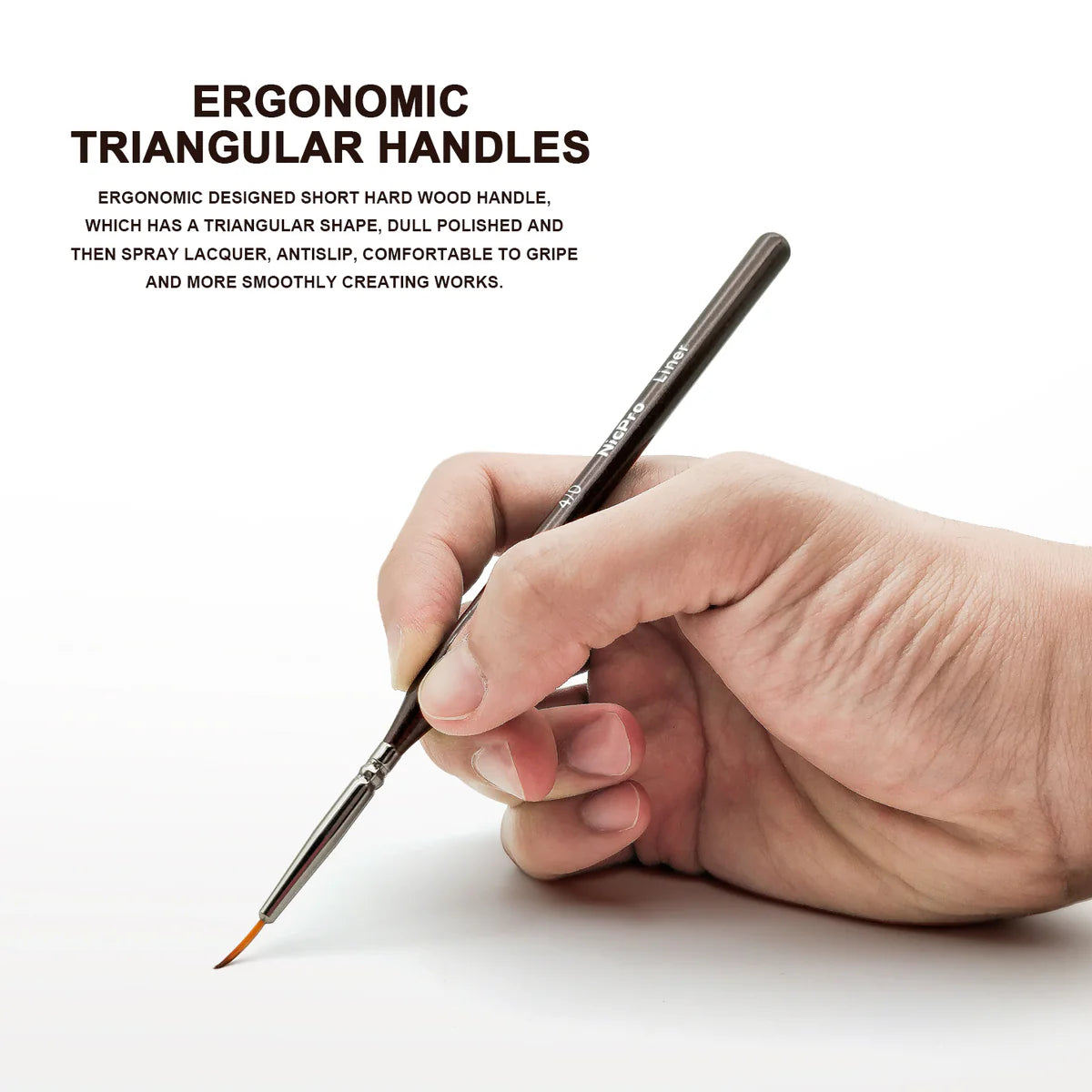 Nicpro 15 PCS Micro Fine Detail Paint Brush Set