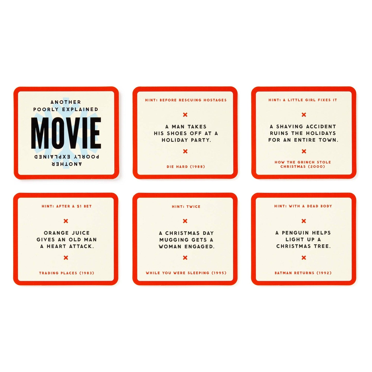 Chronicle Books - Brass Monkey Mini Poorly Explained Movies - Holiday Edition