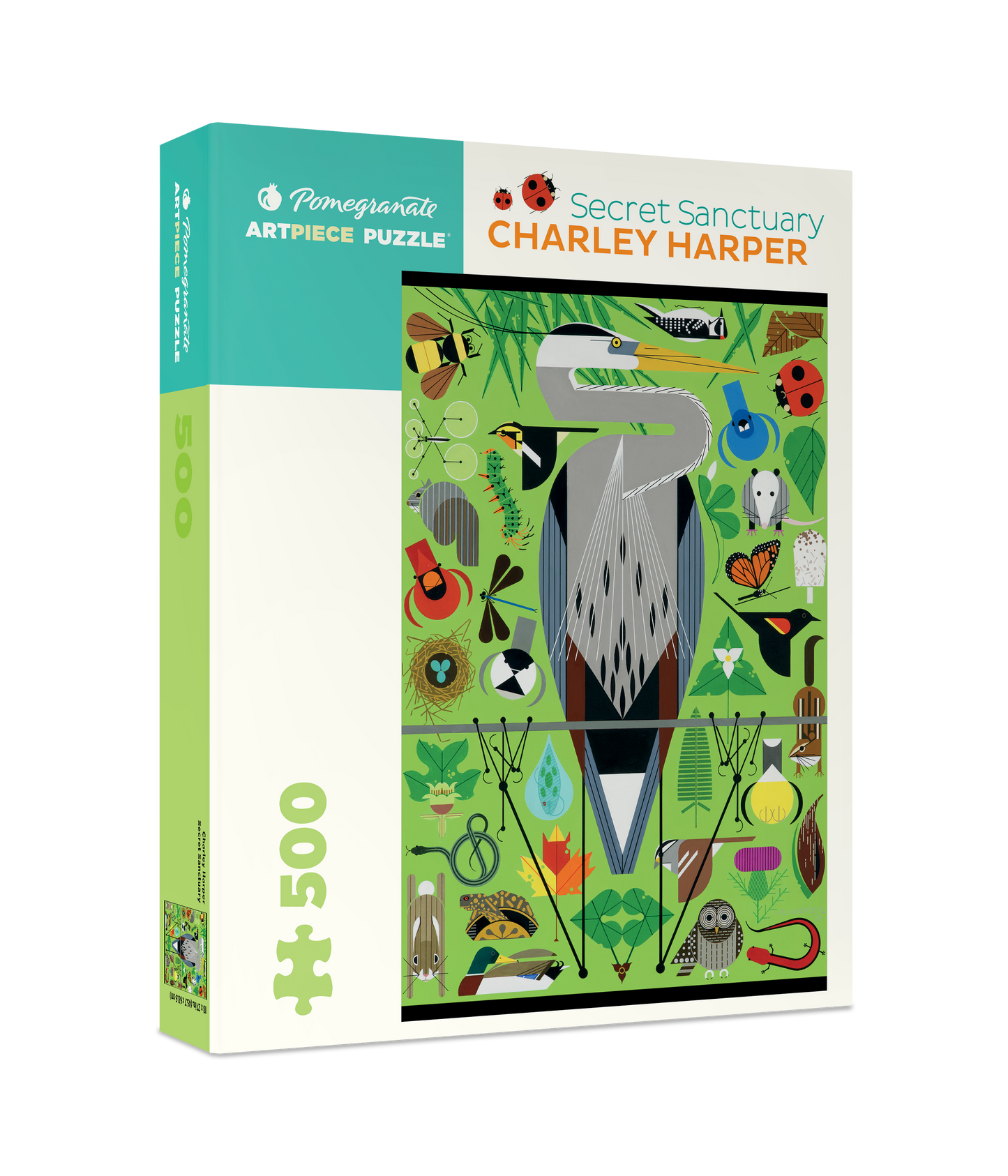 Pomegranate - Charley Harper: Secret Sanctuary 500-piece Jigsaw Puzzle