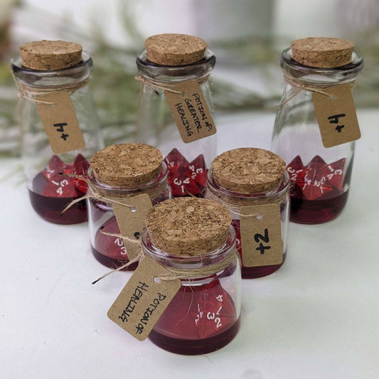 EBONWOOD - D&D healing potions - DnD Gift - DnD Prop - Healing Potion - TTRPG Gift - Dungeons and Dragons Healing Potions - Variety Pack