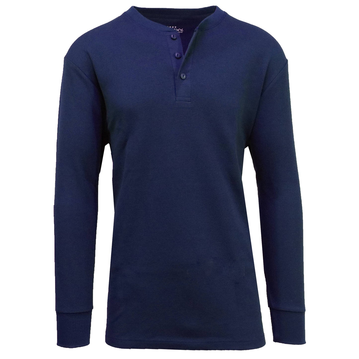 Galaxy By Harvic - Men's Long Sleeve Waffle-Knit Henley Thermals Shirts