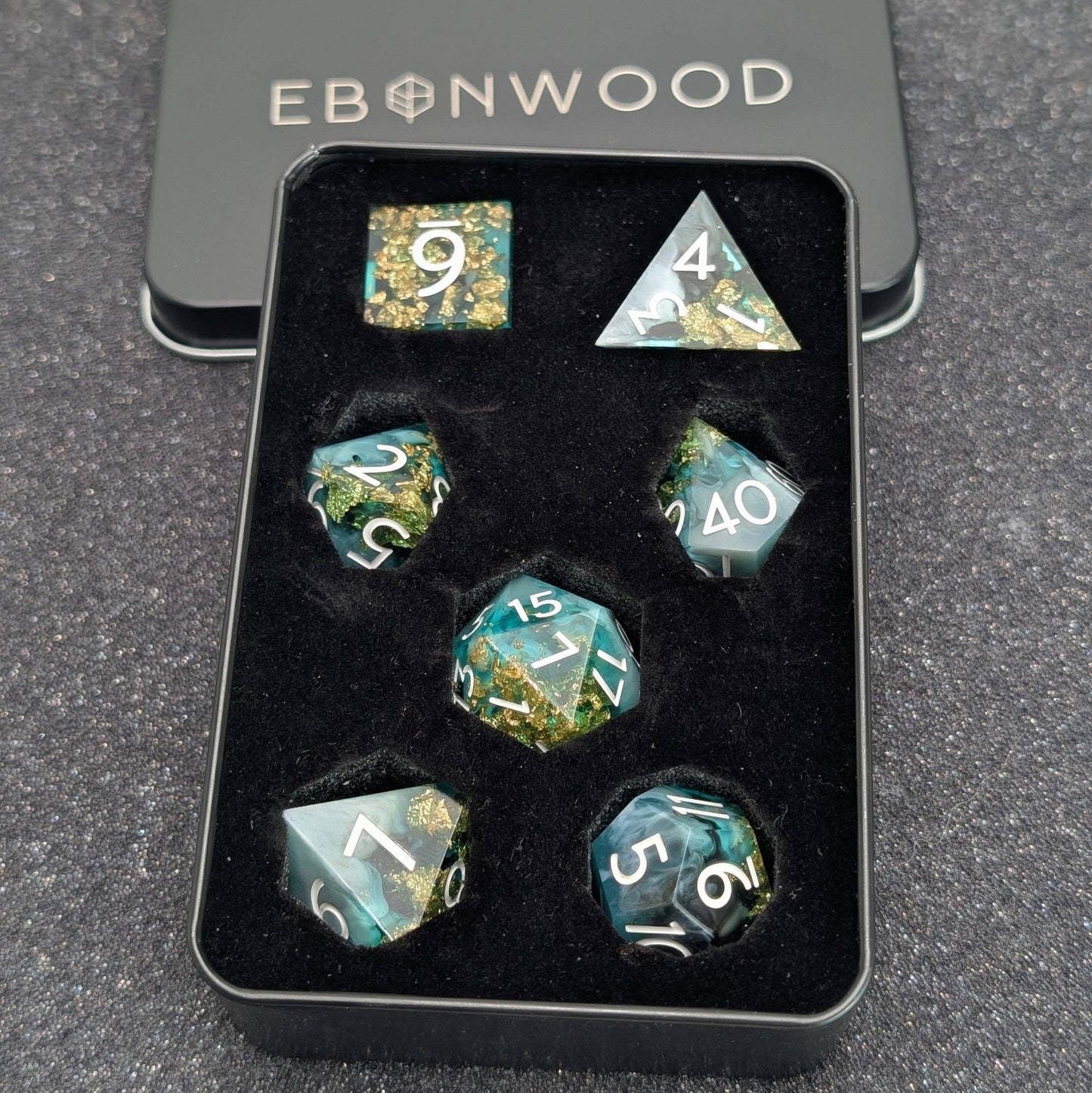 EBONWOOD - Deathmire 7-Piece Polyhedral Dice Set