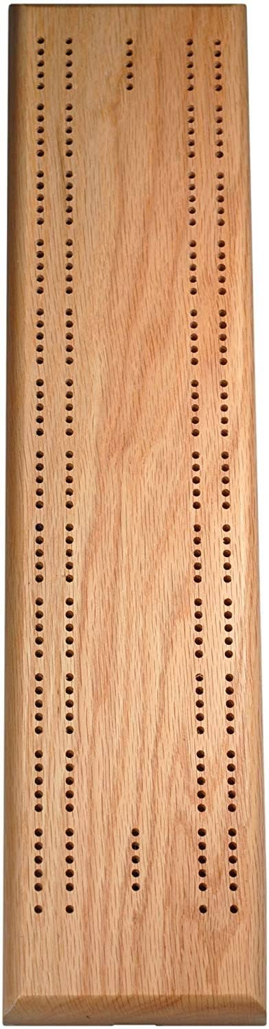 Competition Cribbage Set - Solid Oak 2 Track